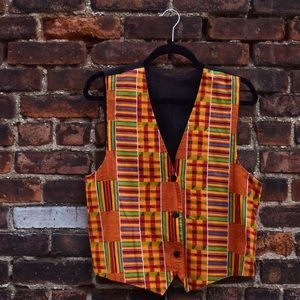 African Print Vest
